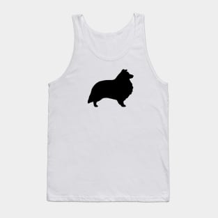 Shetland Sheepdog Silhouette Tank Top